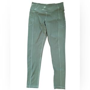Victoria’s Secret Flow On Point Green Leggings Size 14 High Rise NWT Pockets Gym